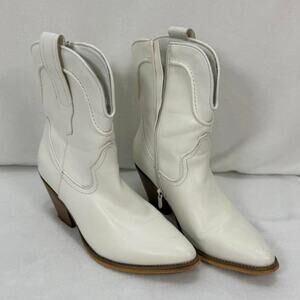 White western ankle boots